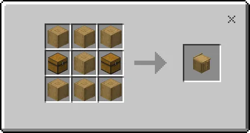 Двойной ящик из ободранного дерева