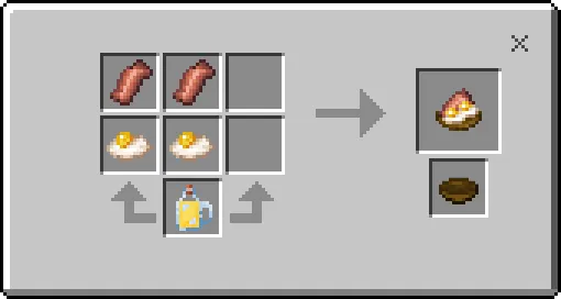 Омлет с беконом