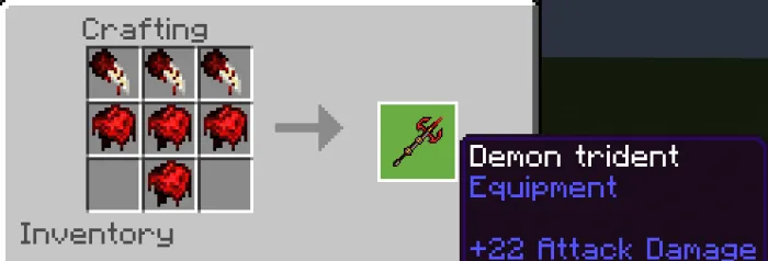 Крафт демонического трезубца