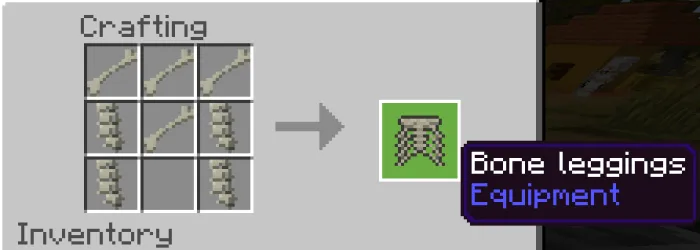 Крафт костяных поножей