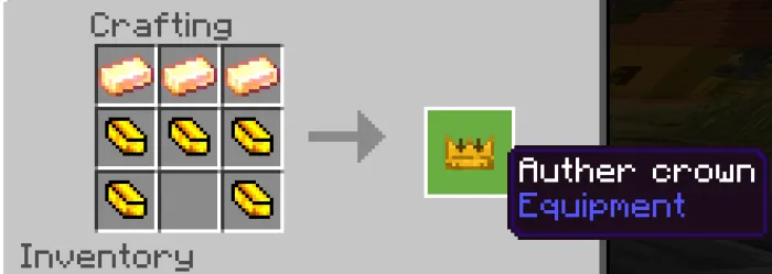 Крафт короны короля