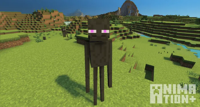 Эндермен смотрит на игрока