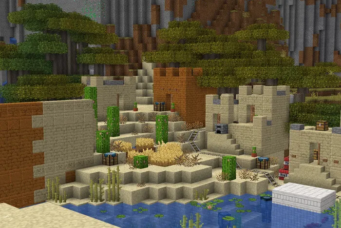 Деревня в пустыне