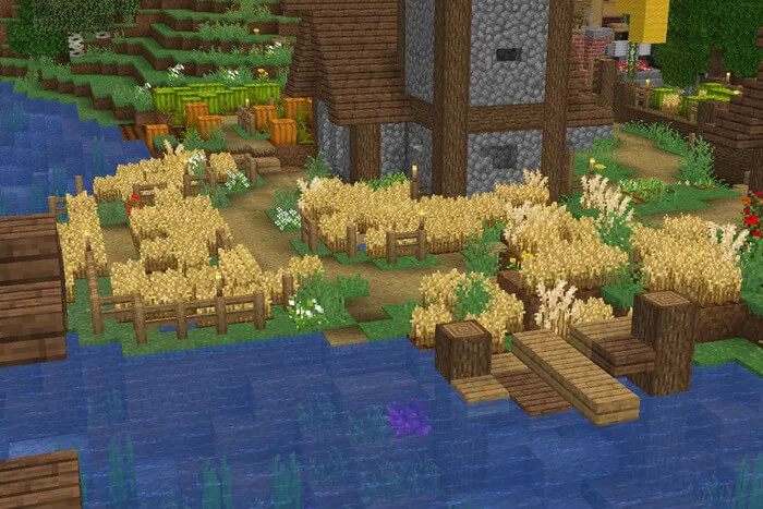 Деревня с фермой