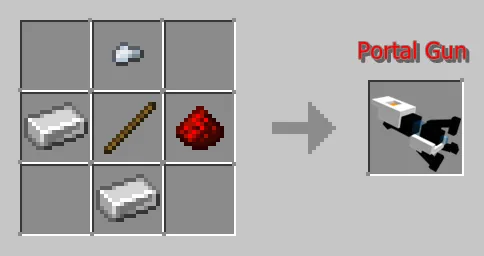 Р\ецепт крафта портальной пушки