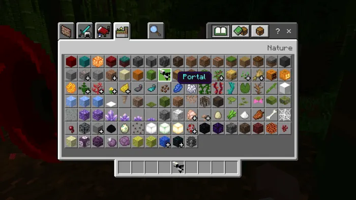 Получение портальной пушки через творческий инвентарь