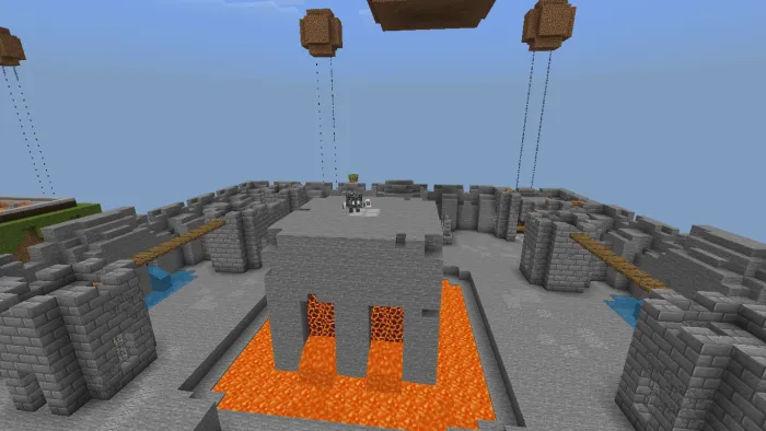 Замок и лава