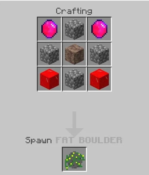Крафт толстого валуна