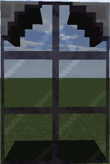 Изогнутое готическое стекло