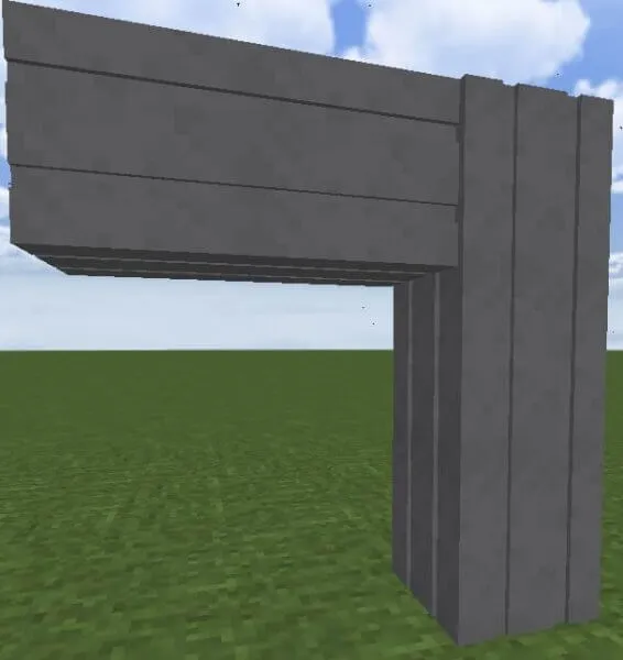 Каменный столбовой блок