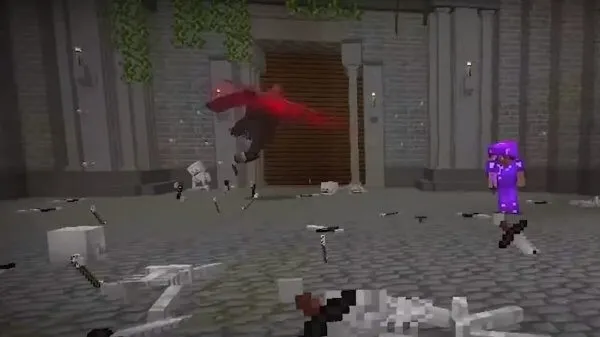 Бездушный рыцарь атакует игрока