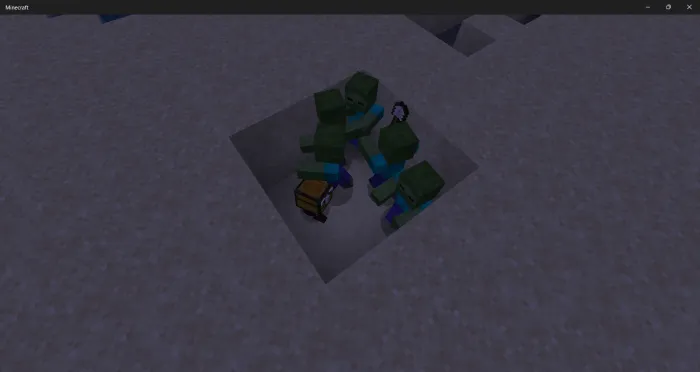 Зомби не атакуют сундук