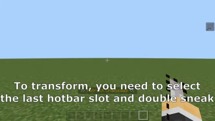 Подсказка по превращению в персонажа