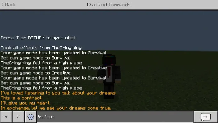 Команда превращения в обычного человека