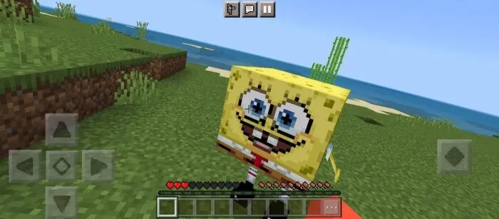 Губка Боб атакует игрока