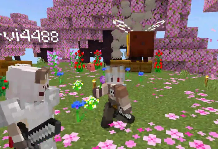 Игрок дарит цветок