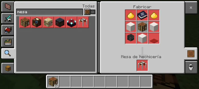 Крафт стола заклинаний