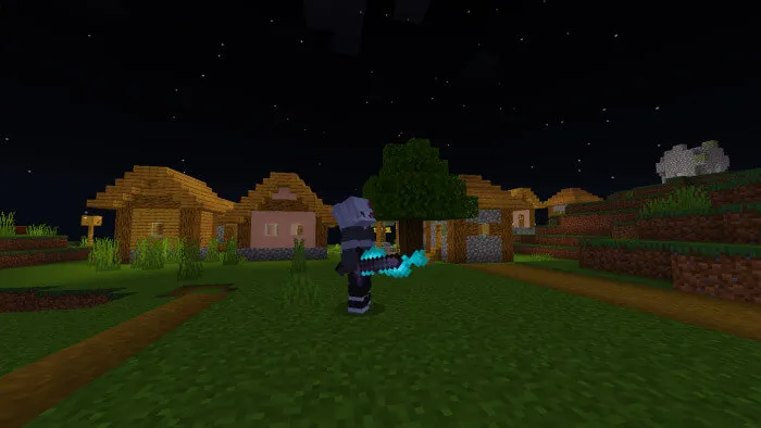 Синие свечение