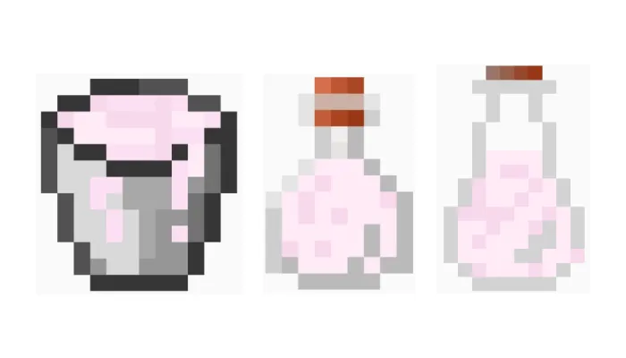 Редкое розовое молоко