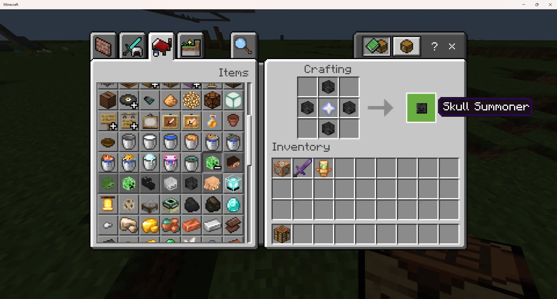 Крафта стрелка черепами