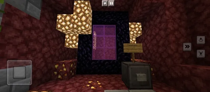 Портал Нижнего мира и кнопка начала