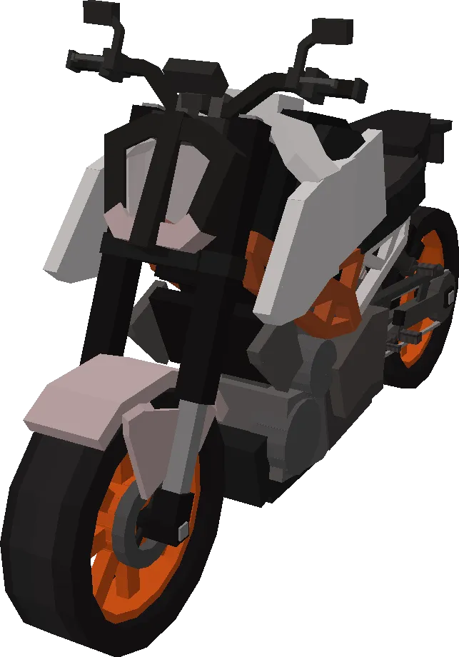 Вид белого мотоцикла