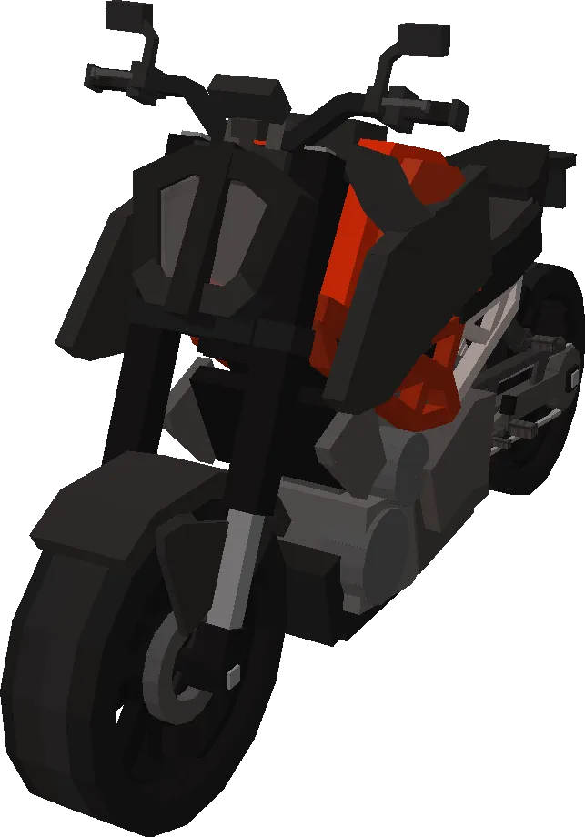 Вид красного мотоцикла