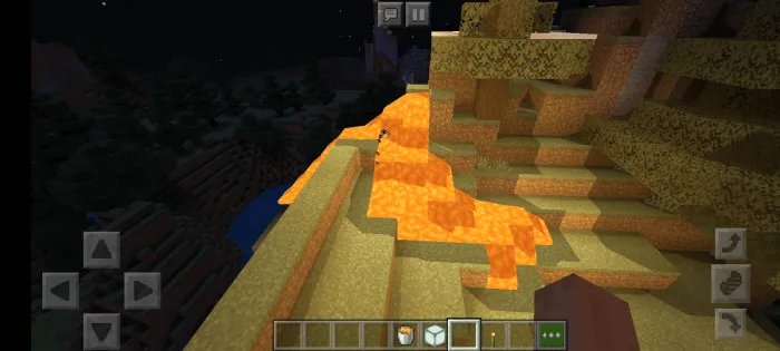 Лава на песке