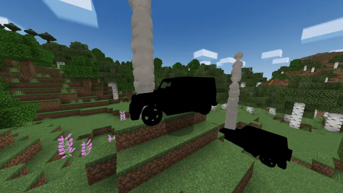 Дымящийся автомобиль