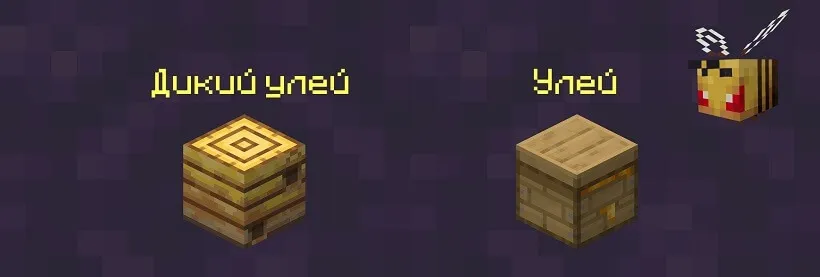 Дикий и обычный улей для пчел