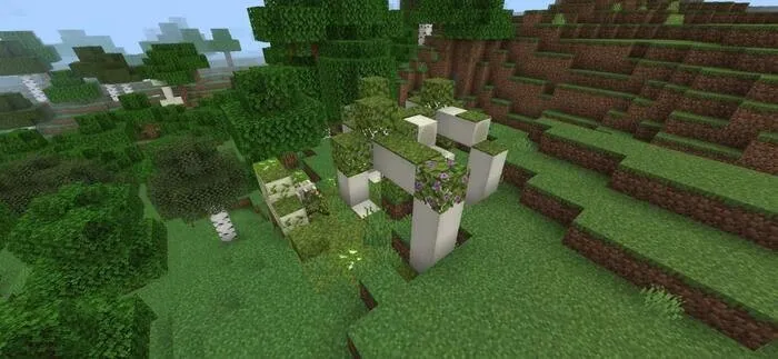 Структура из костей и мха