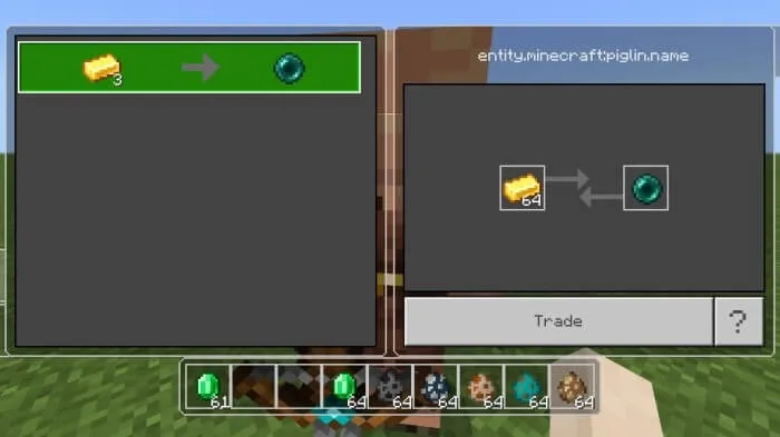 Торговля с пиглином