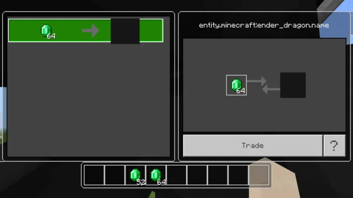 Торговля с драконом эндера