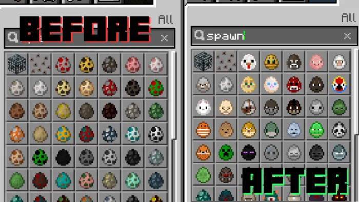 Сравнение яиц спауна