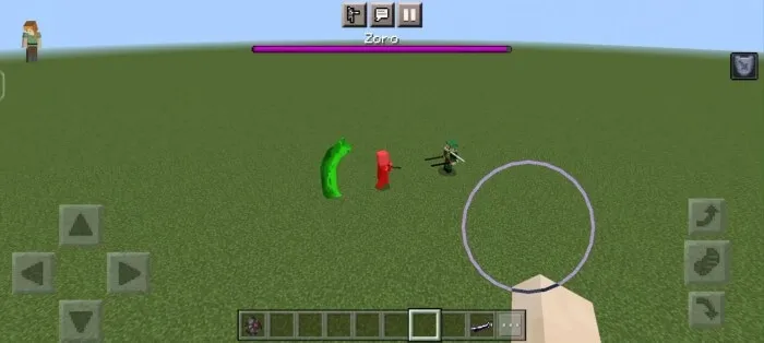 Зоро атакует Жителя