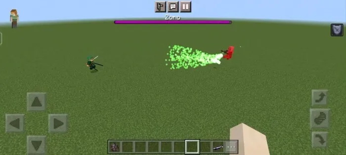 Зоро использует дальнюю атаку