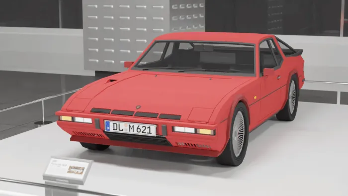 Красный порш