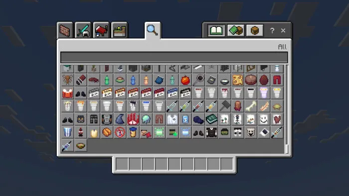 Специальные предметы в инвентаре