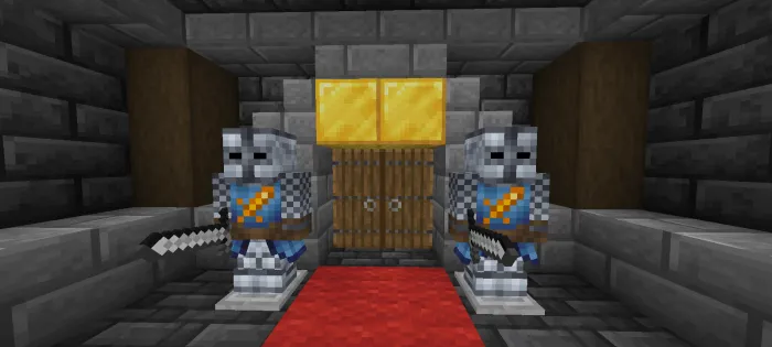 Стальная броня с королевским узором