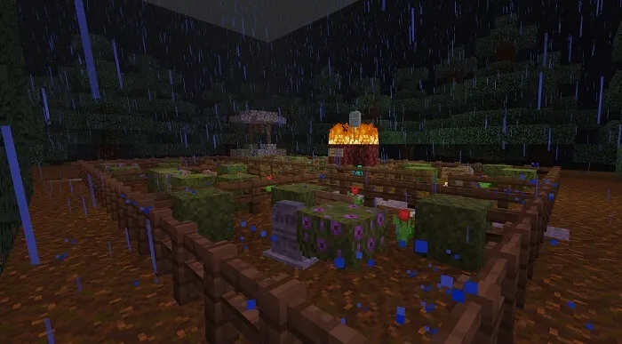 Локация с кладбищем