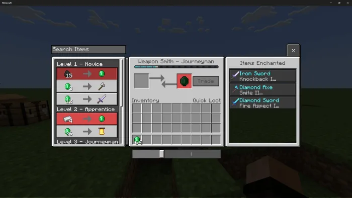 Обмен с жителем деревни