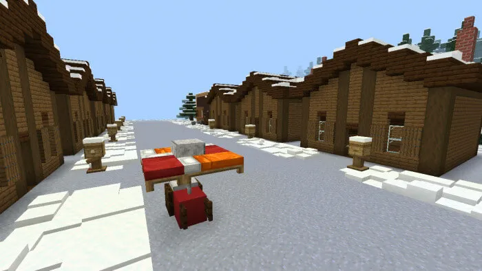 Дорога и дома на карте