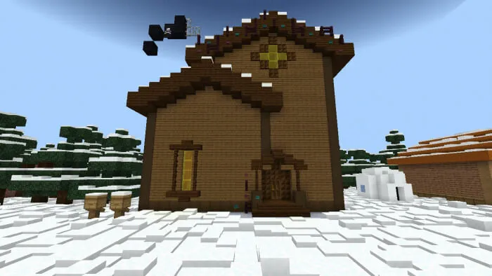 Большой дом из дерева