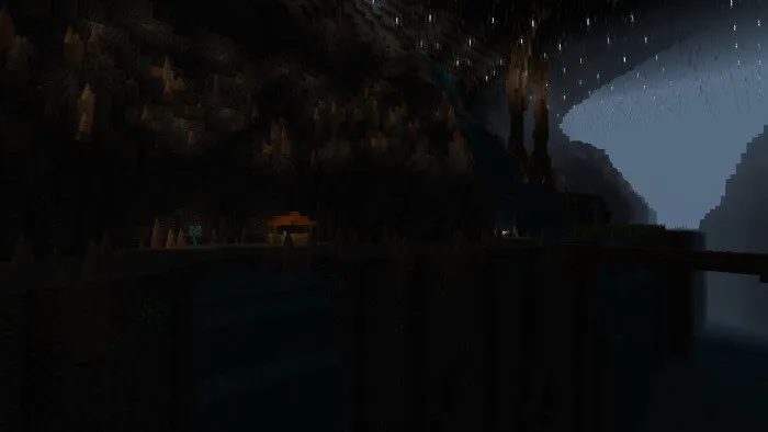 Огромная темная пещера