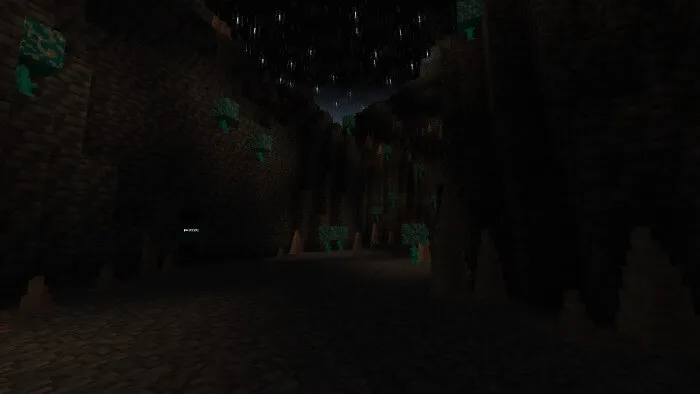 Пещера, цветы и сталактиты