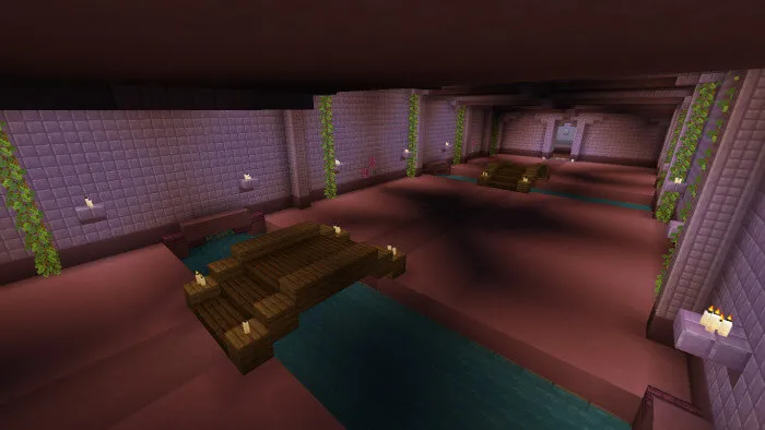 Уровень с мостом и речкой