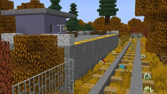 Железная дорога и станция