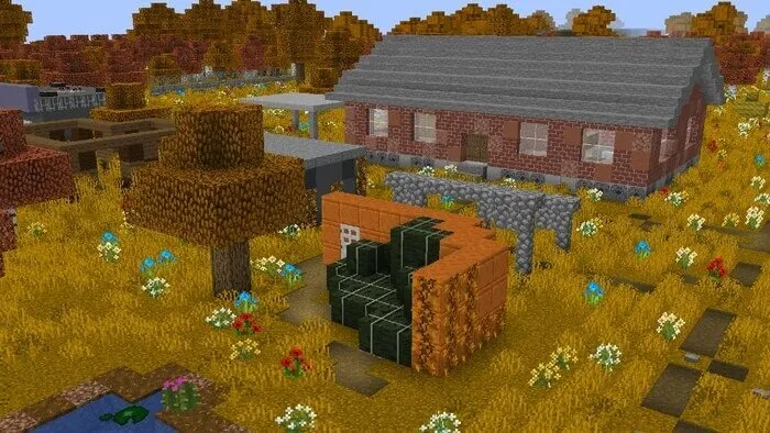 Дом и растительность