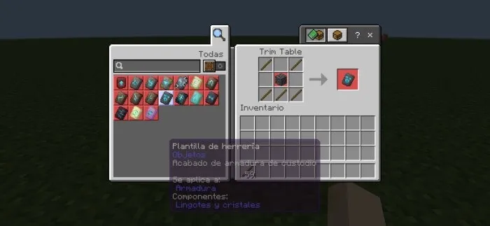 Третий вариант кузнечного шаблона из обсидиана