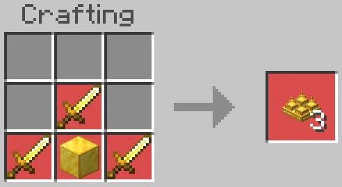 Крафт золотых шипов